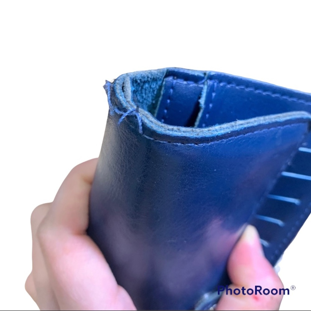 Blue Leather Wallet - Picture 7 of 7